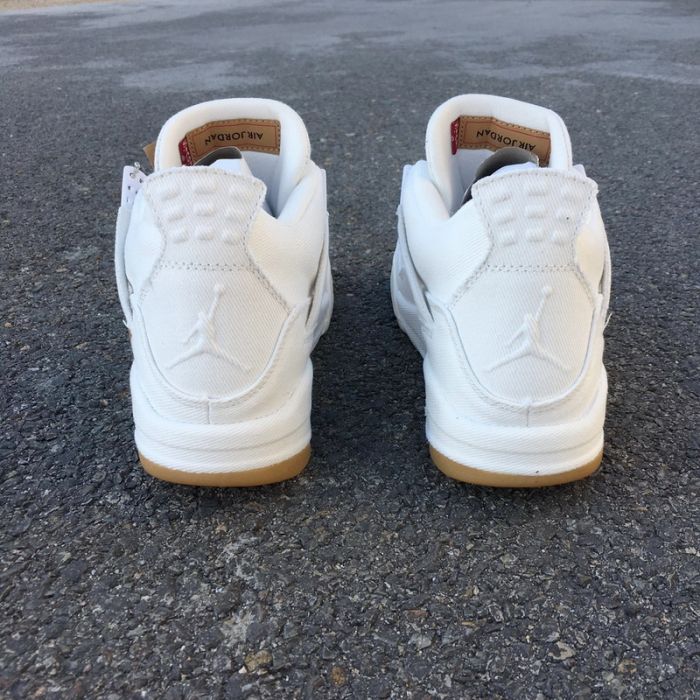 Levis x Air Jordan 4 “White” by shootjerseys