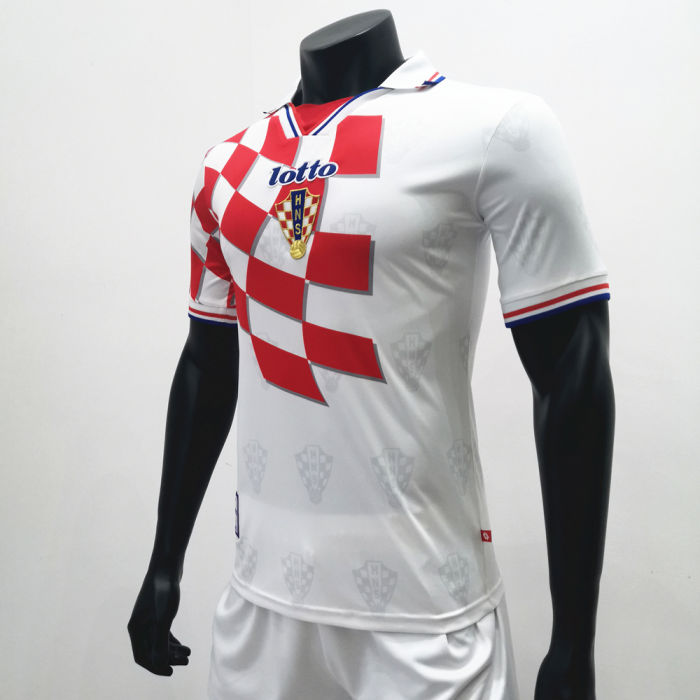 Croatia 1998 Home Retro Soccer Jerseys