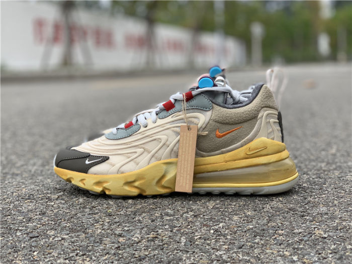 Travis Scott x Nike Air Max 270 React “Cactus Trails”by shootjerseys