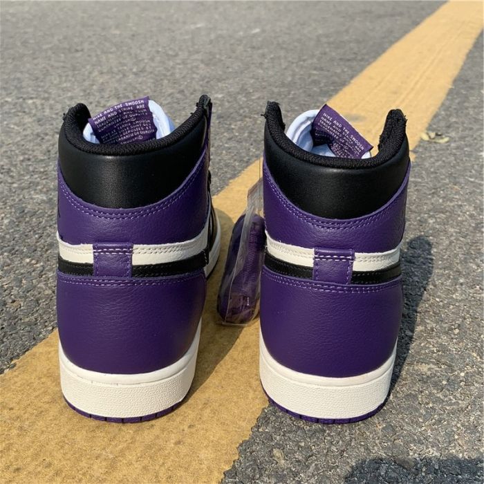 Air Jordan 1 Retro High Court Purple (GS) by shootjerseys