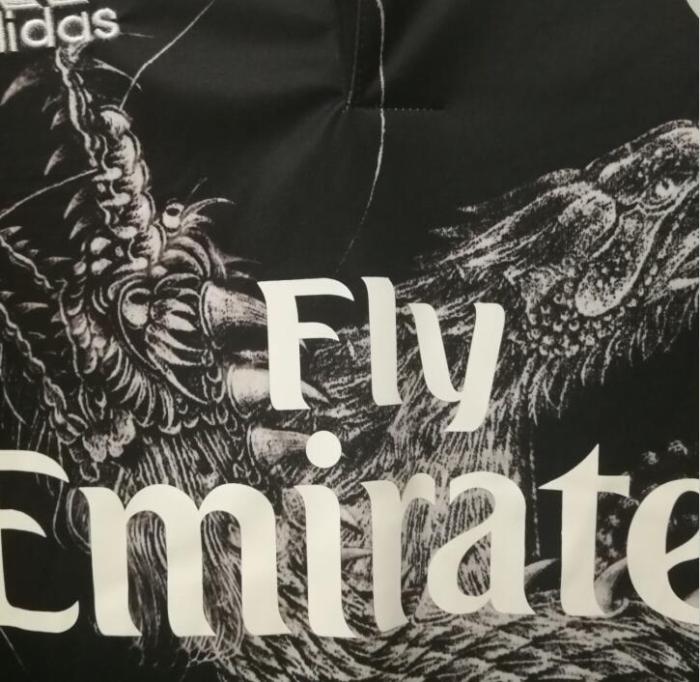 Real Madrid 2014/2015 Retro Classic Black Dragon L/S soccer jerseys