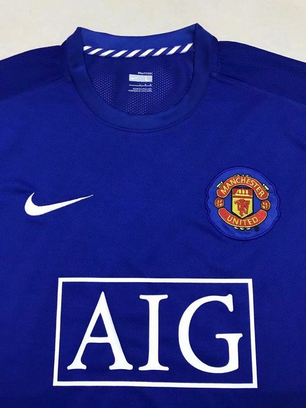 Manchester United 2007/2008 Retro Classic away  soccer Jersey
