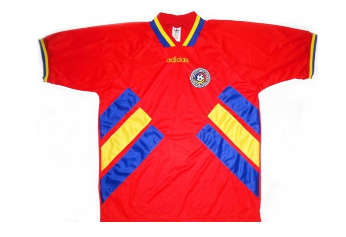 1994 Romania Away Retro Soccer Jersey Shirt