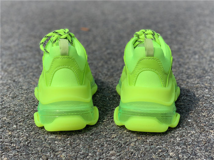 Balenciaga air cushion fluorescent green
