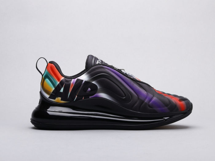 Nike Air MAX 720 black and Rainbow color by aclotzone