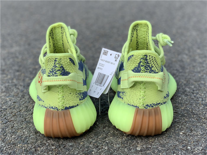 Adidas Yeezy 350 V2 Boost Semi Frozen Yellow by shootjerseys