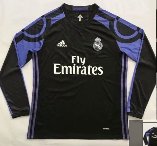 2015 / 2016 Real Madrid Long Sleeve Black football shirt