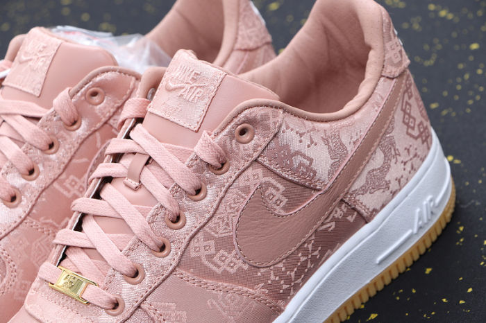 Air Force 1 ' CLOT Rose Gold Silk