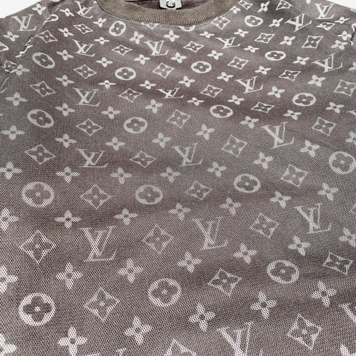 Louis Vuitton 2020's latest double mesh printed round neck hoodie