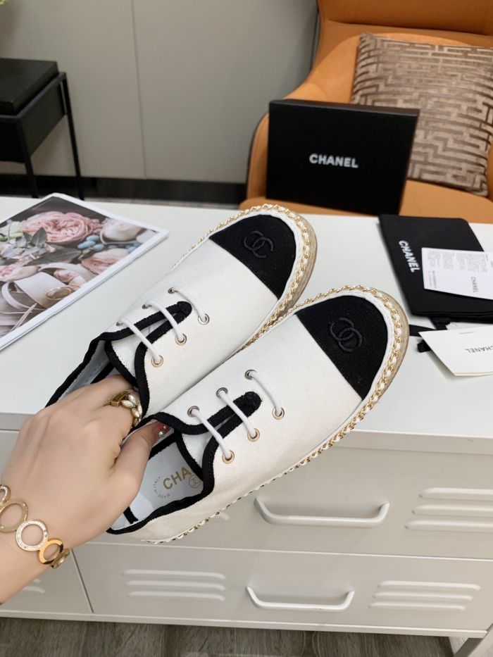 Chanel2020 Chanel fisherman shoes heavy ✨ counter is a super hot one, with an exclusive trump card, the first-look style 🤟 element woven fabric, hemp rope chain is poured into the British style design, golden classic