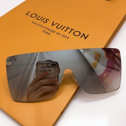LO VUITTON big frame goggles cover face sunglasses