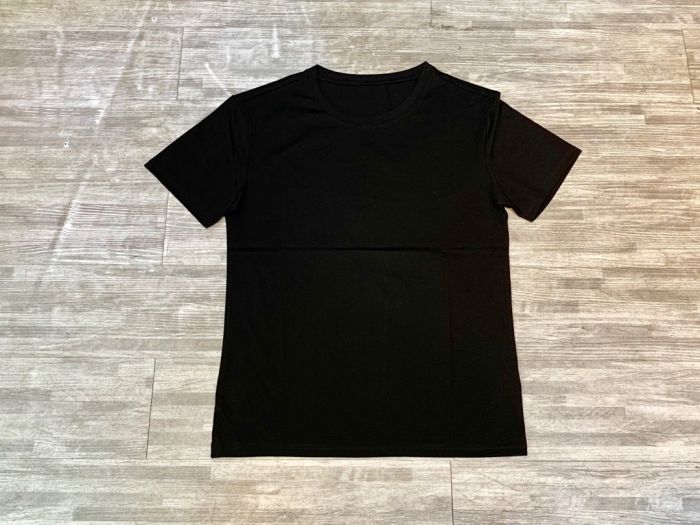 LV short sleeve men and women couples 💑 fabric black and white S M L XL
