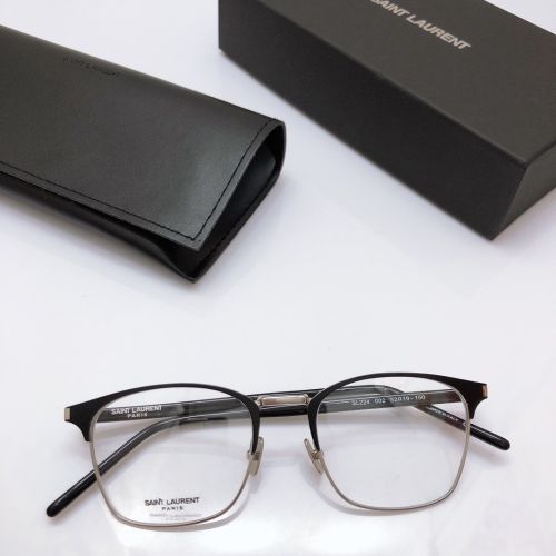 Square versatile ys Saint Laurent round frame 👓   Metal plate processing simple and fashionable, can be matched with myopia glasses