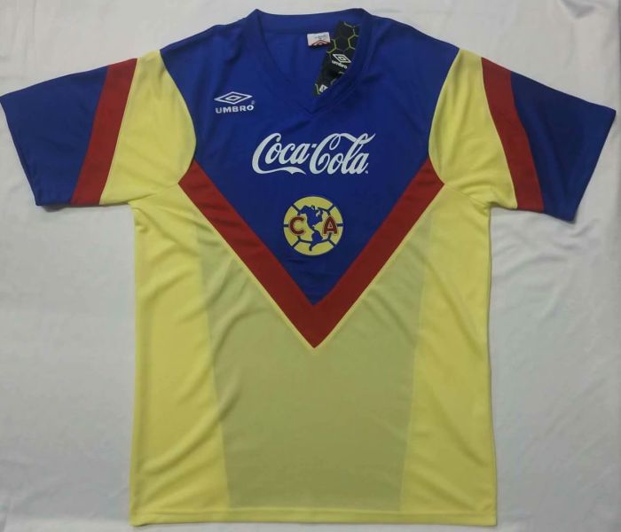 1988 América yellow Soccer Jersey