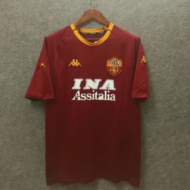 AS Roma 2000-2001 Home Retro Soccer Jersey Wholesale Shirts