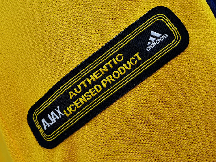 2001 Ajax yellow football shirt