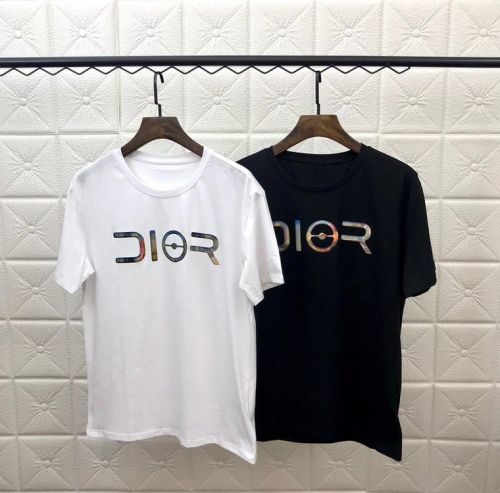 Dior x Korayamaji 2019 Collaboration Series Laser Silver Metal Letter Short Sleeve T-shirt