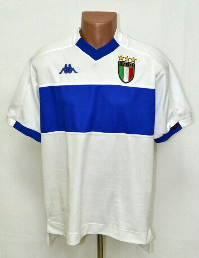 1998 / 2000  Italy white soccer uniform