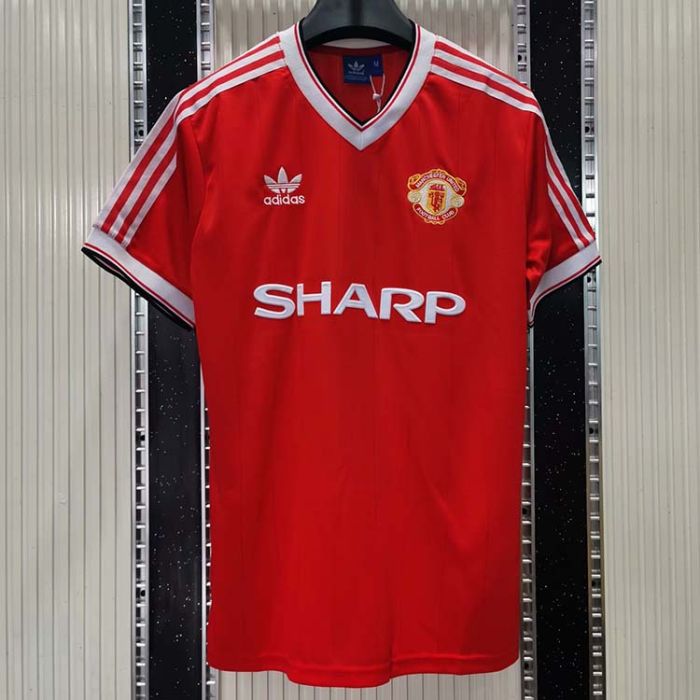 Manchester Utd 83/84 Home Soccer Jersey