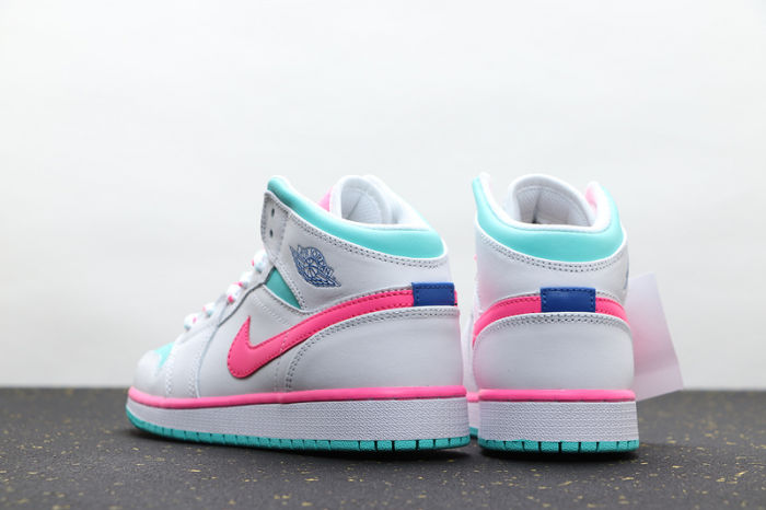 Women's AJ 1 Mid Retro Classics Shoes “Digital Pink”