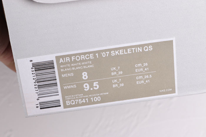 Air Force 1 '07 Skeletin QS