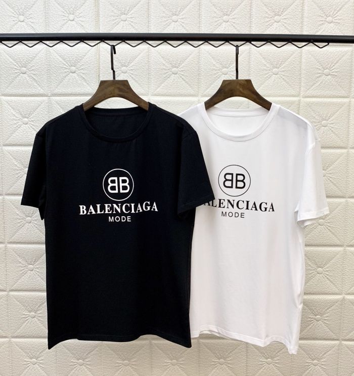 Balenciaga double b letter cotton short-sleeved T-shirt