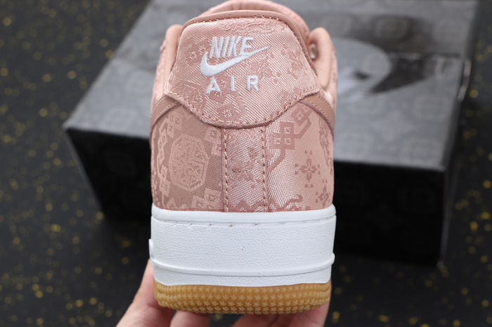 Air Force 1 ' CLOT Rose Gold Silk