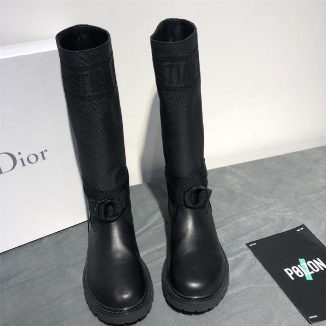 2020 Dior Dior autumn and winter new one-step knight army boots Fabric: Imported calfskin/technical fabric Inside: water dyed sheepskin Outsole: Original TPU outsole Bottom thickness: heel 3cm forefoot 1.5cm