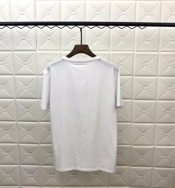 Dior x Korayamaji 2019 Collaboration Series Laser Silver Metal Letter Short Sleeve T-shirt