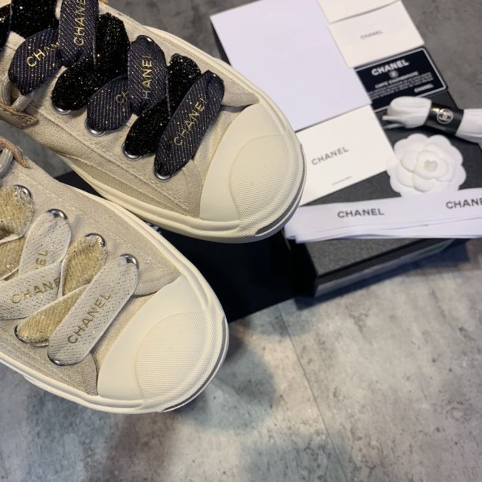 Chanel co branded converse co branded shoes