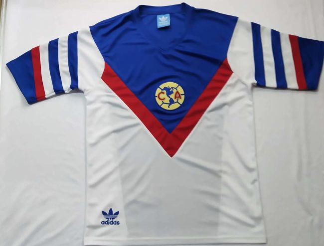 1987 América white soccer jersey