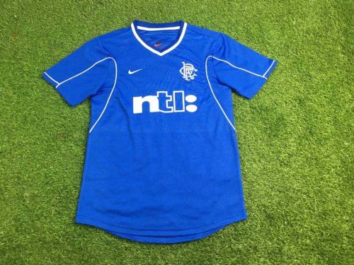 1999 / 2001 Rangers Blue Soccer Jersey