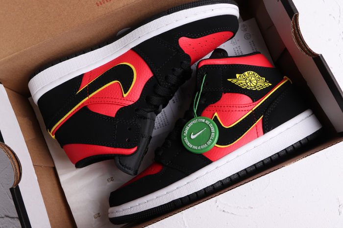 AJ 1 Mid Retro Classics Shoes Mid Hot Punch