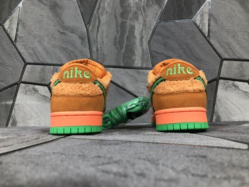 Nike  orange bear ,  green bear  and  yellow bear  color shoes
