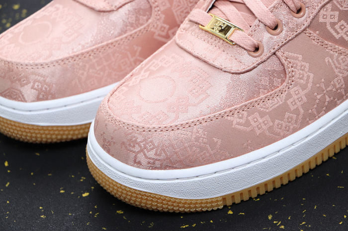 Air Force 1 ' CLOT Rose Gold Silk
