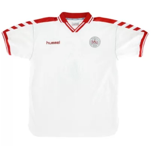 Denmark 1998 away Soccer Jersey