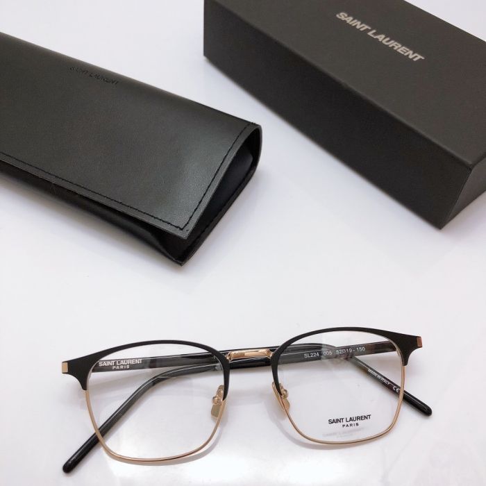 Square versatile ys Saint Laurent round frame 👓   Metal plate processing simple and fashionable, can be matched with myopia glasses