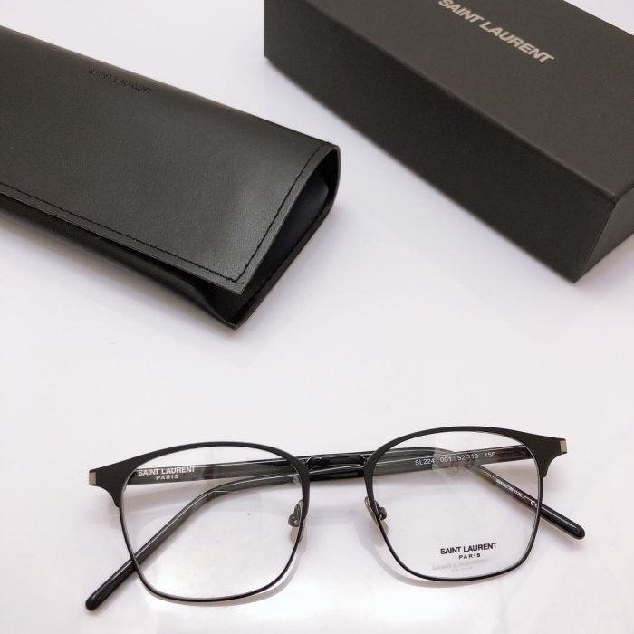 Square versatile ys Saint Laurent round frame 👓   Metal plate processing simple and fashionable, can be matched with myopia glasses