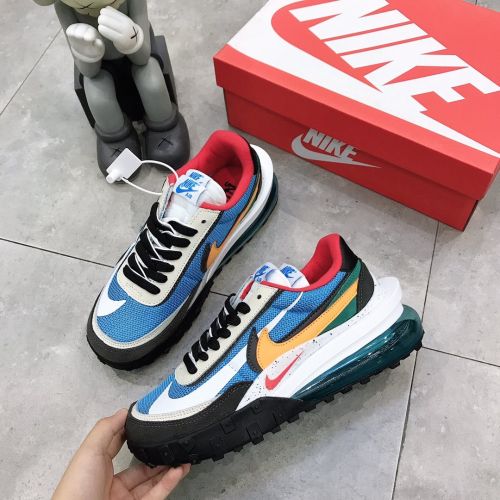 Nike ldwaffle sacai abrasion resistant and cushioned leisure sports running shoe