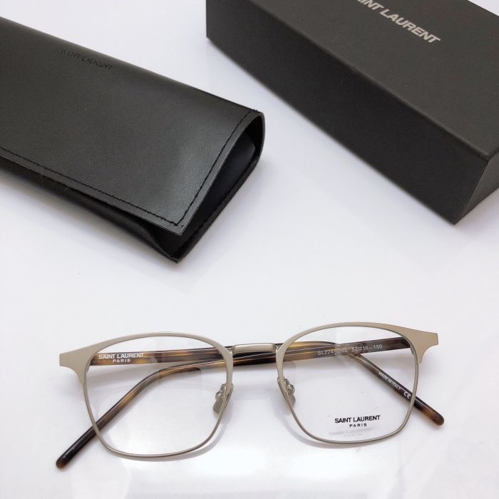 Square versatile ys Saint Laurent round frame 👓   Metal plate processing simple and fashionable, can be matched with myopia glasses
