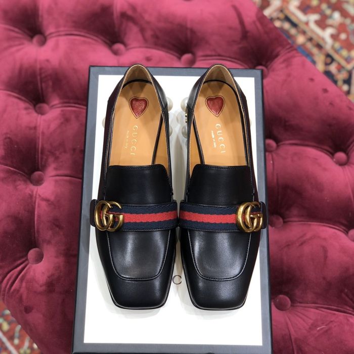 Gucci double g pearl heel footable lefook shoes