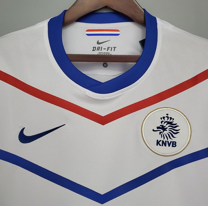 Retro Netherlands 2010 away short sleeve training suit