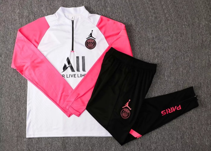 Kids PSG x Jordan Training Suit White - Pink 2021/22