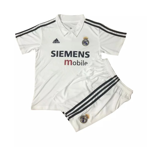 Kids Real Madrid Retro Home Jersey 2002/03