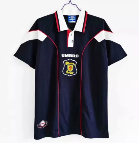 96-98 Adult Scotland home black retro soccer jersey football shirt