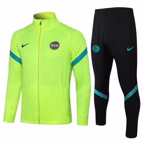 Mens Inter Milan Jacket + Pants Training Suit Yellow 2021/22