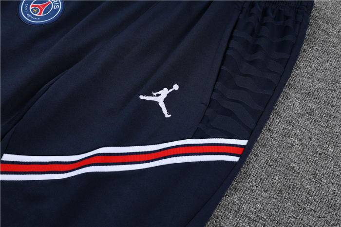 2021-2022 Paris Saint-Germain white half pull training suit plus pants