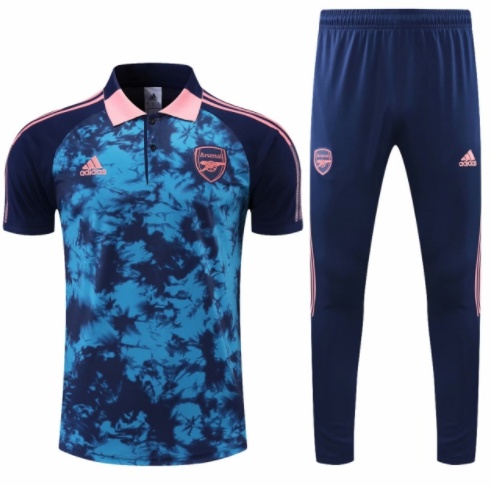 2021-2022 Arsenal Royal Blue Polo suit