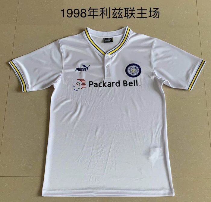 1998 Leeds united white soccer jersey