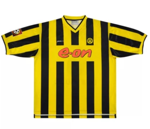 2000 Borussia Dortmund Home yellow Soccer Jersey